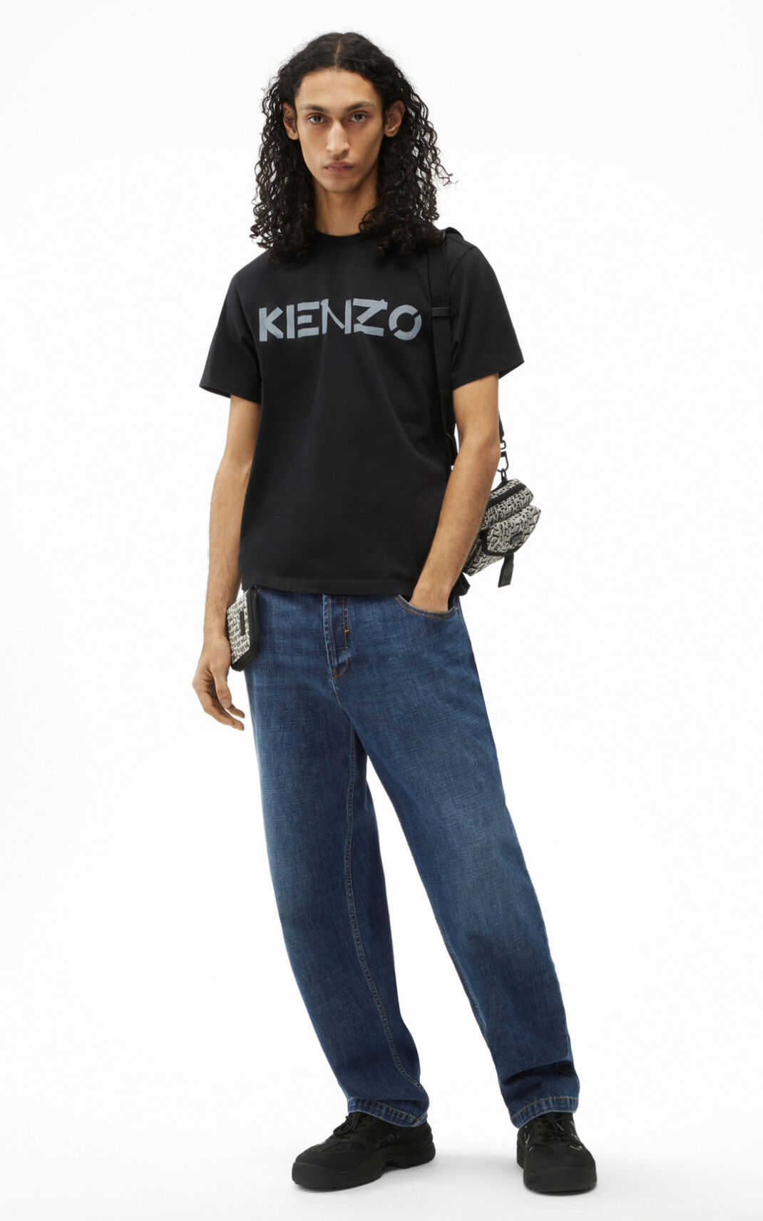 Kenzo Logo Moška Majice Črna SI-7032574